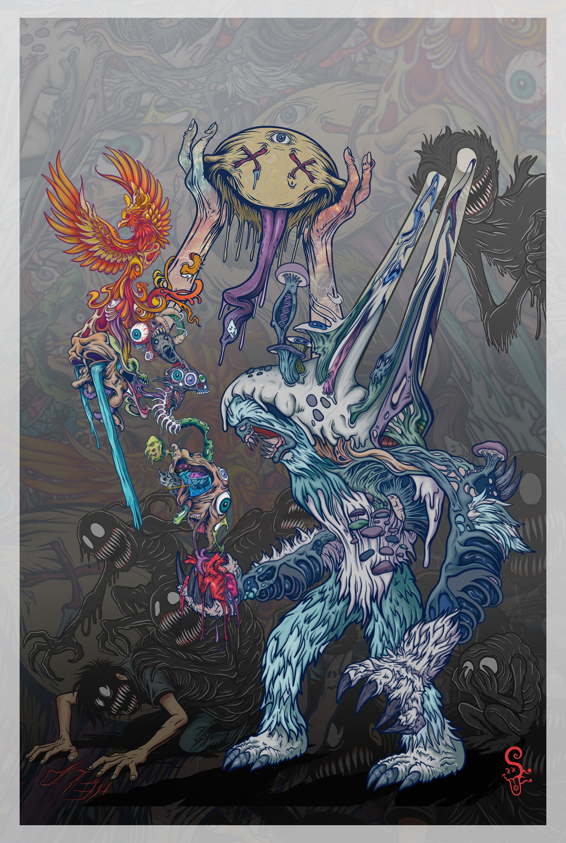 🧊 Limited Edition Sketchy Yeti Art Prints by Sketchy Eddie
